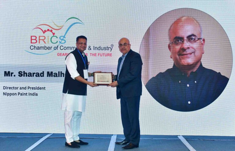 Pic 1 left to Right - Mr. Sameep Shastri, Vice Chairman, BRICS CCI and Sharad Malhotra, Director, Nippon Paint India
