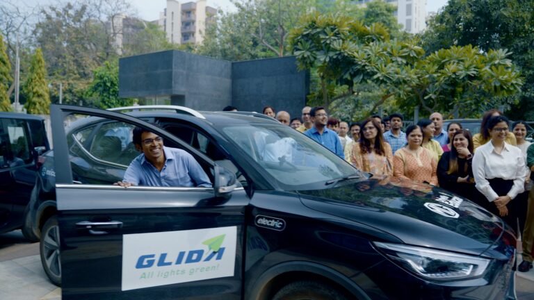 Image 1- Sushil Reddy takes MG ZS EV to educate students on sustainable mobility