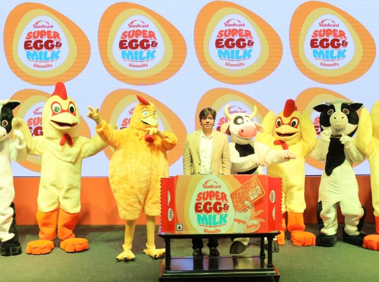 Mr Ali at the launch of Sunfeast Super Egg and Milk