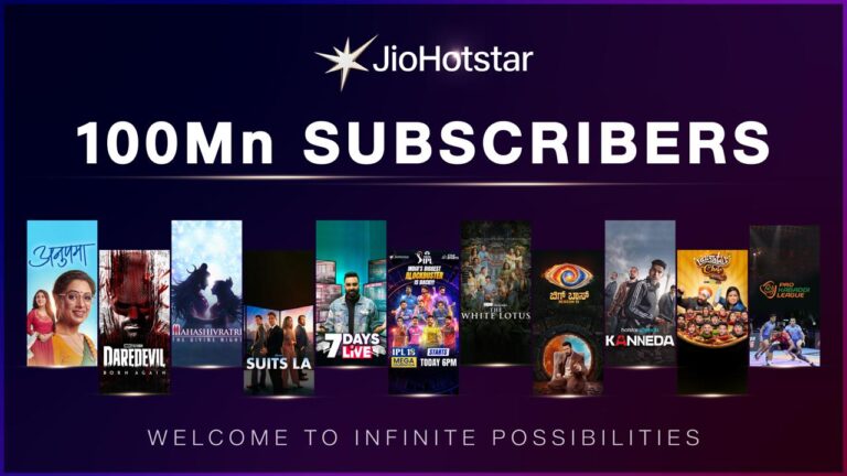 JioHotstar - 100Mn Subscribers