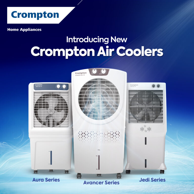 Crompton Launches New Air Coolers - Aura Series, Avancer Series and Jedi Series