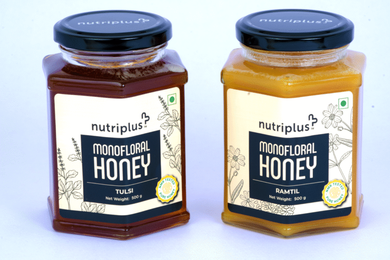Nutriplus Monofloral Honey - Ramtil (Guizotia abyssinica) and Tulsi (Holy Basil).
