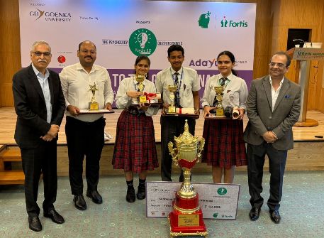 Winners of PsychEd 2025 Students from Sunbeam School, Lahartara, Varanasi