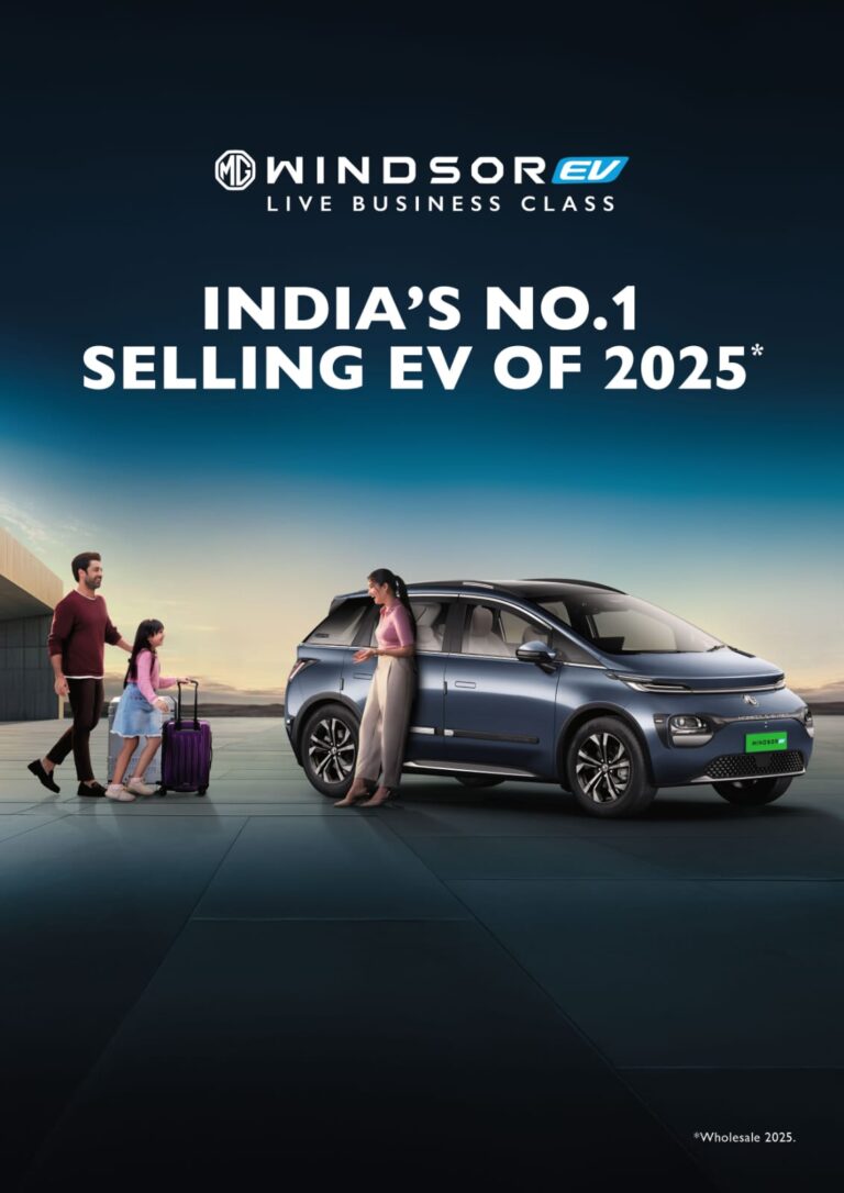 MG Windsor – India’s No. 1 Selling EV of 2025