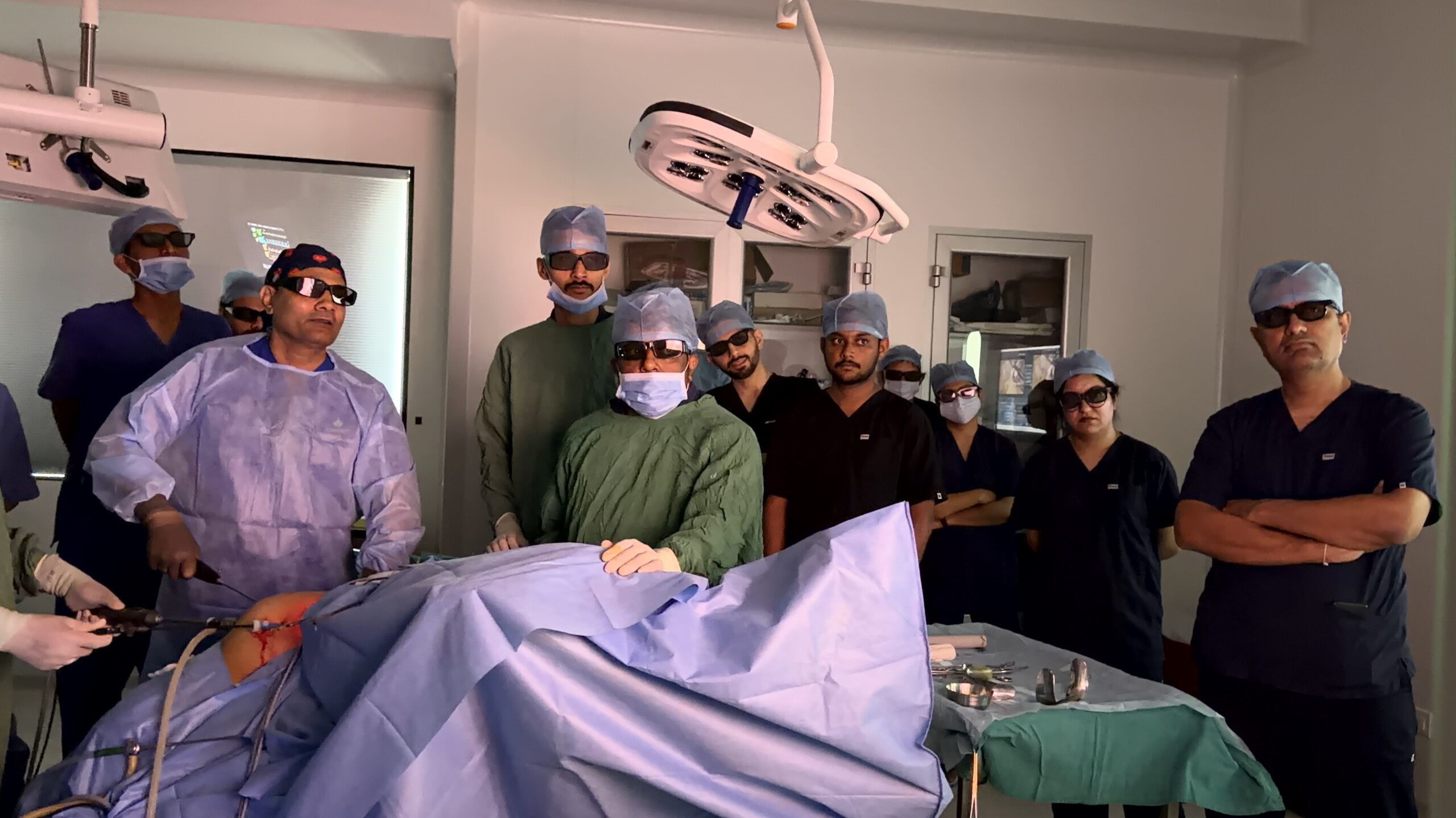 A two-day advanced laparoscopic training programme conducted by Dr Dipak Limbachiya at EVA Women’s Hospital