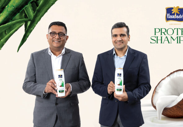 (L-R) Mr. Ashish Goupal, Chief Executive Officer (CEO), India Core Business, Marico Limited and Mr. Vikr