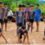 Athletes competing at the Bano Champion 6th Village Level Sports Tournament in Udaipurwati new