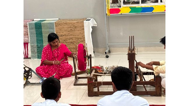 Ryan Edunation School Marks National Handloom Day1