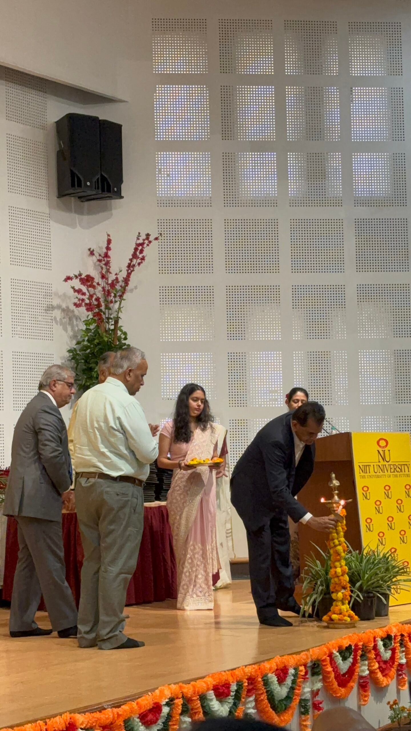 Amitabh Kant, Chancellor, NU, lighting the lamp at 16th Convocation of NU