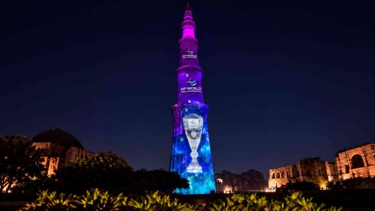 DP World lights up Qutub Minar ahead of the DP World India Championship 2026