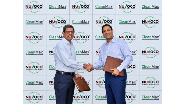 L – R - Jayakumar Krishnaswamy, Managing Director, Nuvoco Vistas Corp. Ltd. and Kuldeep Jain, Founder and Managing Director, CleanMax